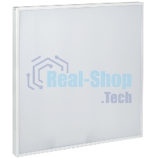 Светильник светодиодный ДВО Iek LDVO0-6575-40-6500-K01 6575 595х595х25мм 40Вт 6500К равномерная засветка опал аналог люм.свет. 4х18 накладных или в потолок Армстронг