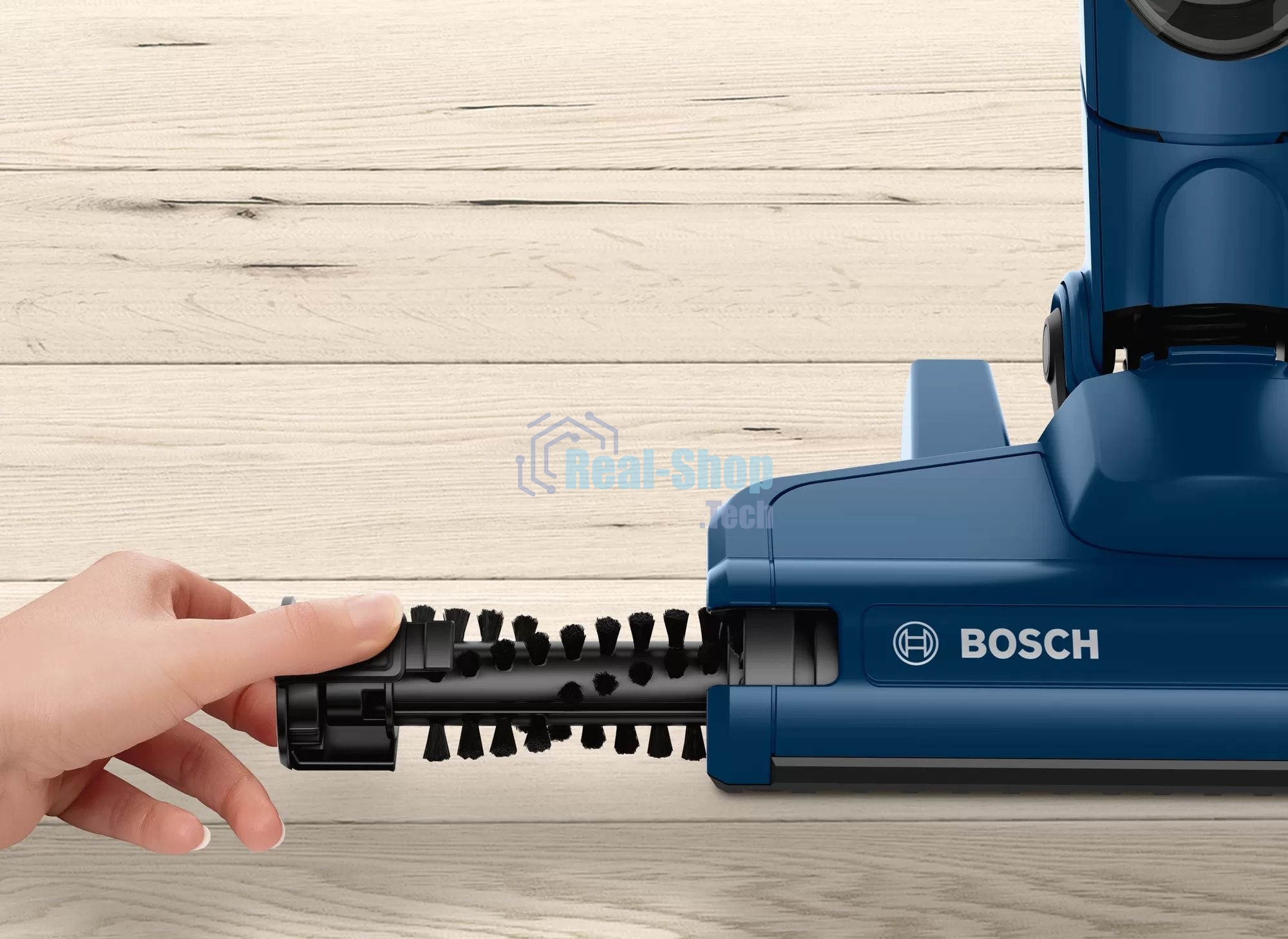 Пылесос вертикальный Bosch BCHF 2MX20 синий, питание от аккумулятора, 150 Вт, уборка сухая, пылесборник 0.4 л