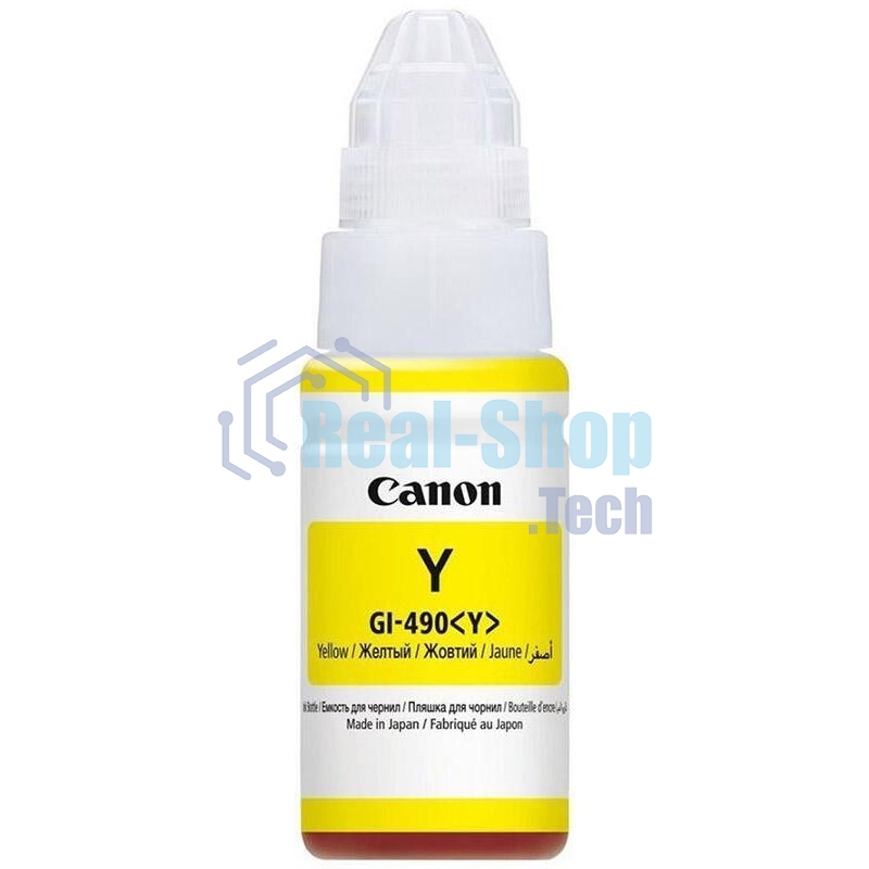 Чернила Canon GI-490Y 0666C001 желтый для Canon Pixma G1400/2400/3400 (70мл)
