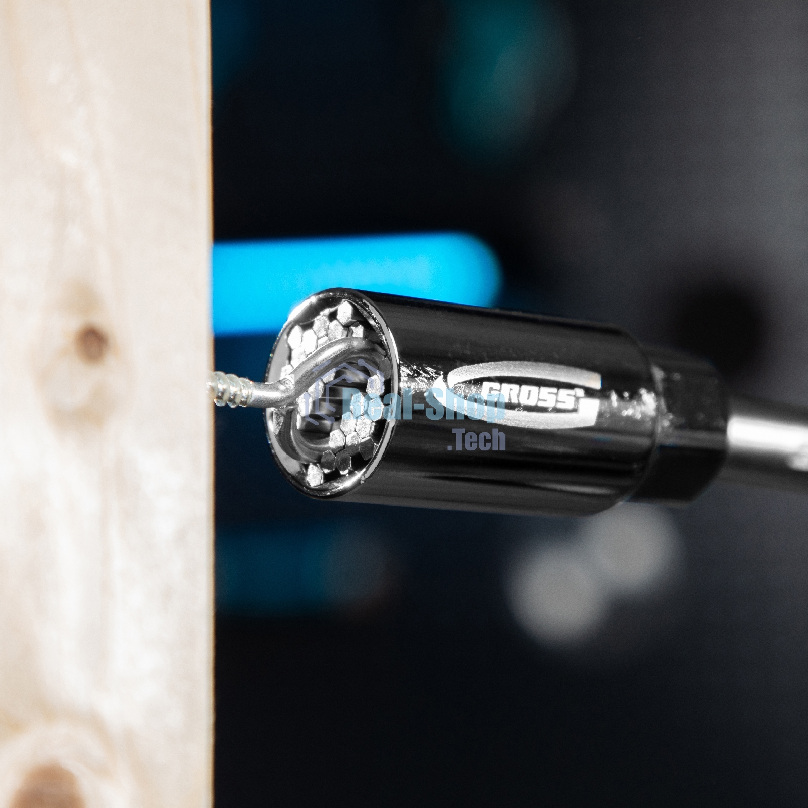 Головка торцевая Gross 13191 многоразмерная CrV 6-21 мм под квадрат 3/8