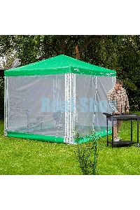 Тент садовый с москитной сеткой, 250х250/240 см, Camping Palisad