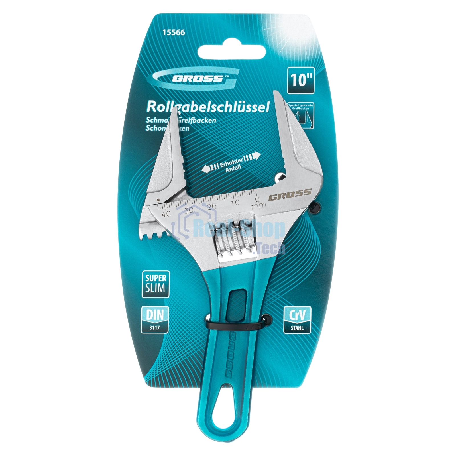 Ключ разводной Gross 15566 (0 - 20 мм) 160 мм