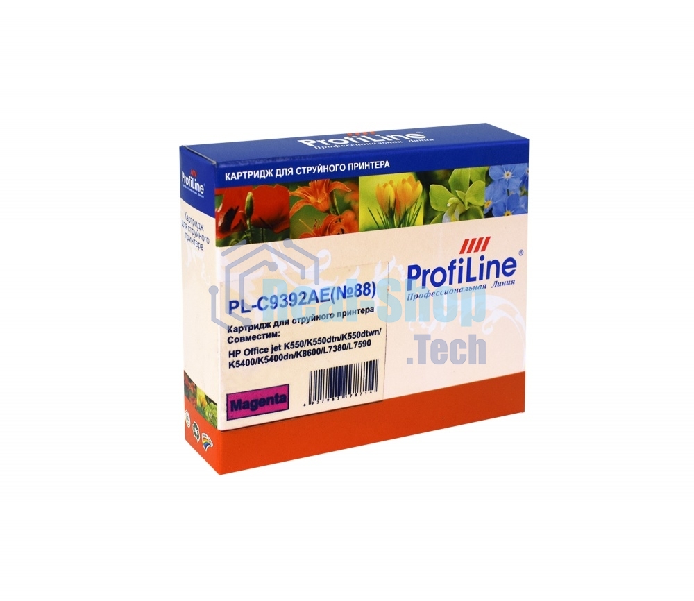 Картридж струйный ProfiLine PL-C9392AE №88 для принтеров HP Office jet HP Office jet K550/K550 dtn/K550dtwn/K5400/K5400dn/K8600/L7380/L7590 Magenta водные