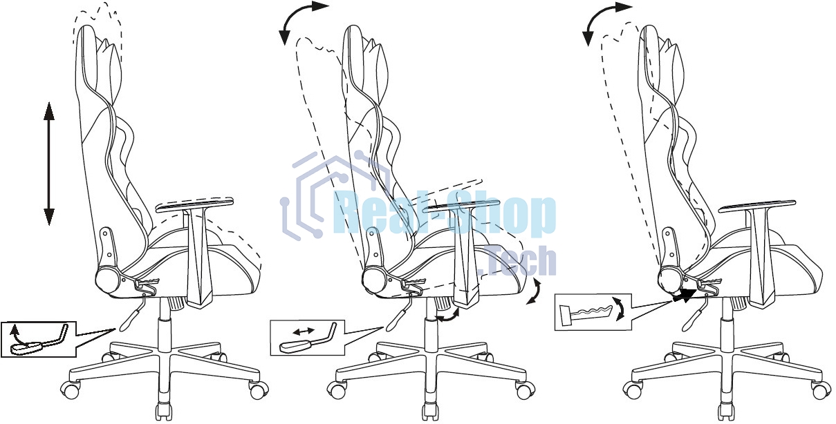 Кресло игровое Zombie Game Penta черный/красный эко.кожа с подголов. крестов. пластик