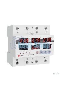 Трехфазное реле напряжения и тока с дисп. MRVA-3 63A EKF MRVA-3-63A EKF
