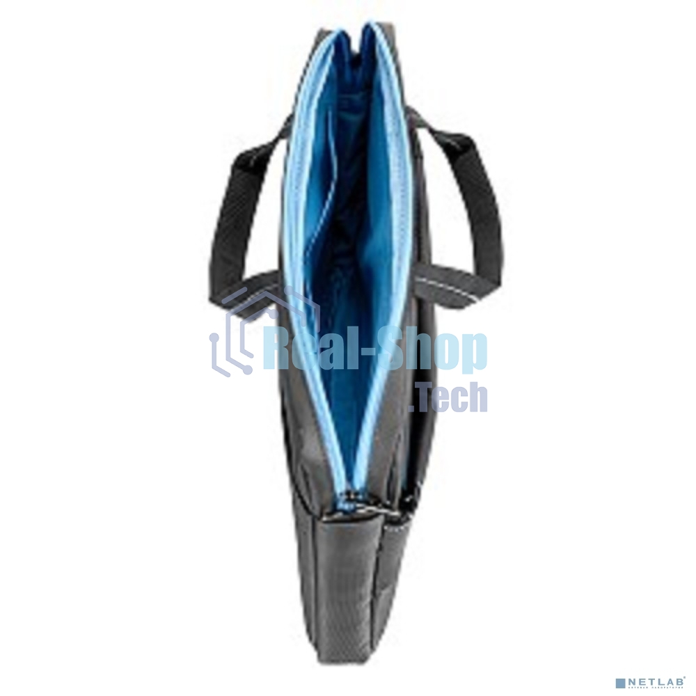 Сумка для ноутбука Сумка Continent CC-205Gb,(нейлон, серый, с голубой отстрочкой, 15,6'')