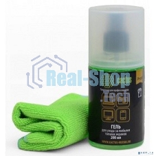 Чистящий набор (салфетки + гель) Cactus CS-S3004BL для экранов и оптики блистер 1 шт 25х25 см 200 мл