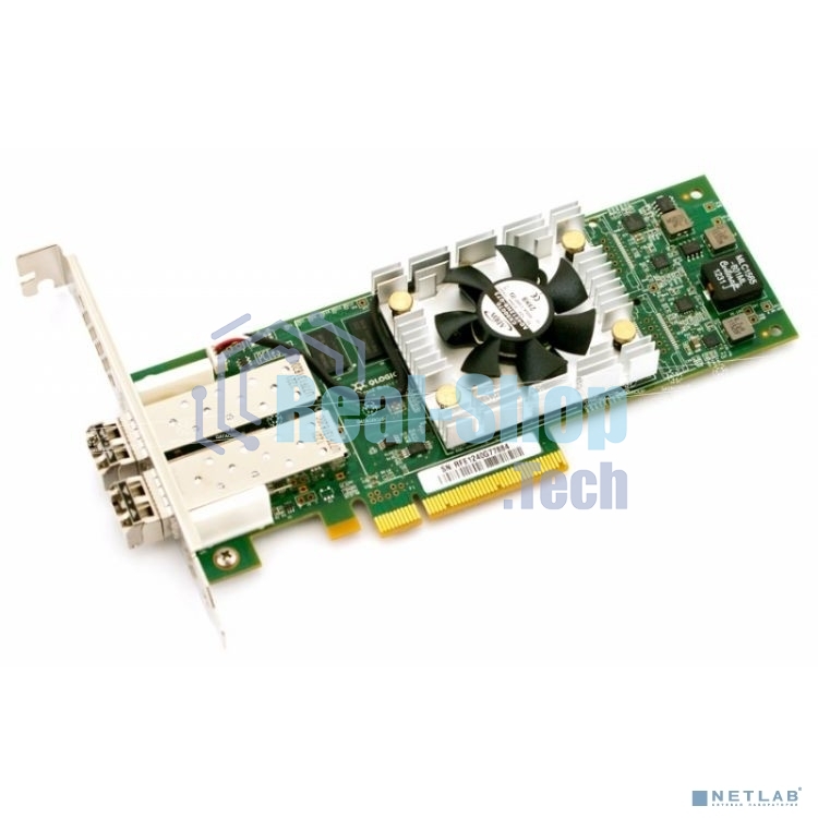 Контроллер Qlogic QLE2672-CK 16Gb Dual Port FC HBA x8 PCIe LC multi-mode optic