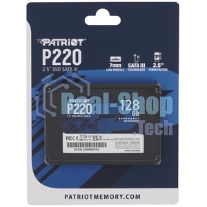 Накопитель SSD Patriot P220, 128Gb, SATA III, 2.5