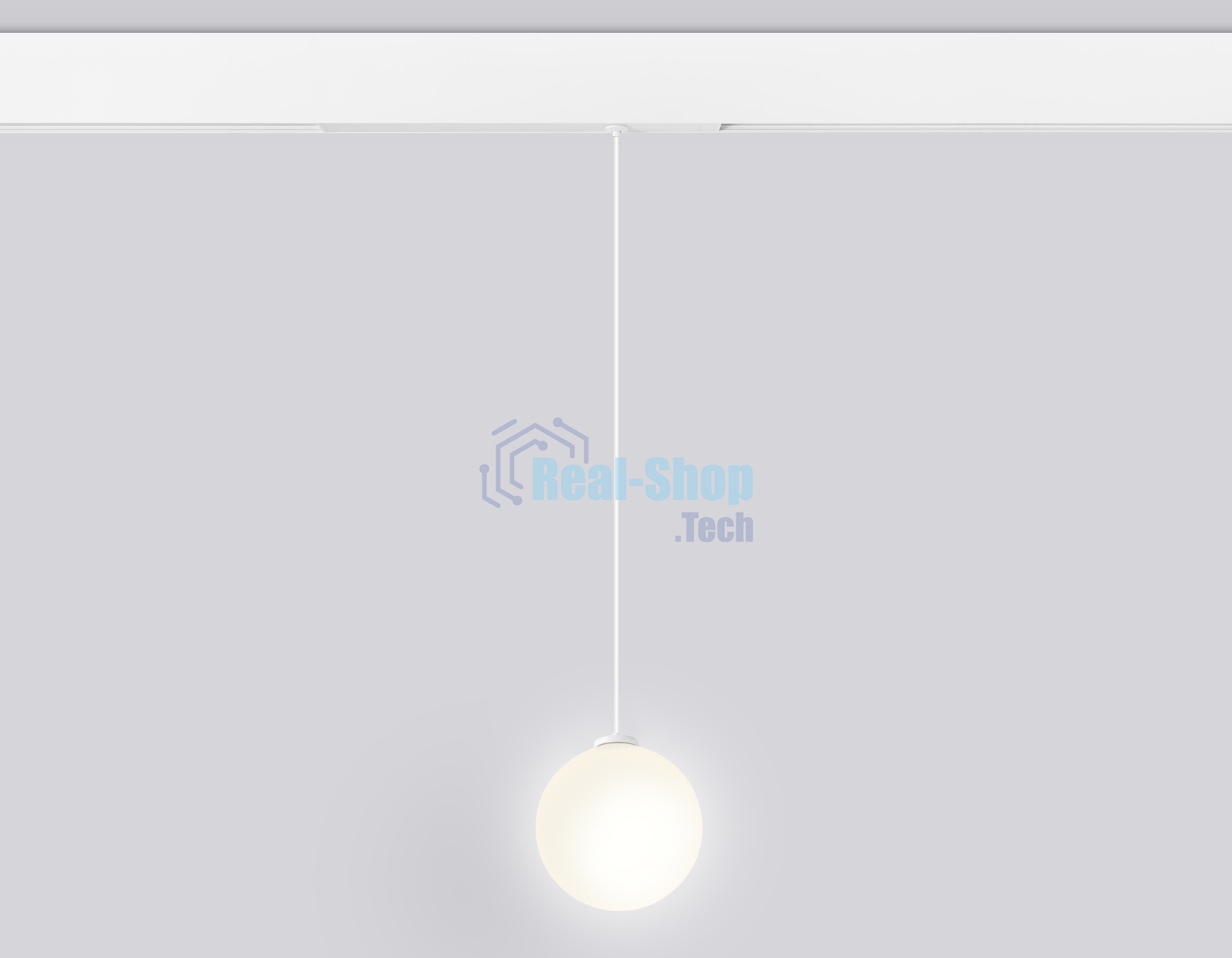 Управляемый светодиодный светильник для шинопровода Magnetic Ambrella light GL1441 WH/FR белый/белый матовый IP20 10W 3000K-6400K 220V 120° D120 H1500 (Без ПДУ)