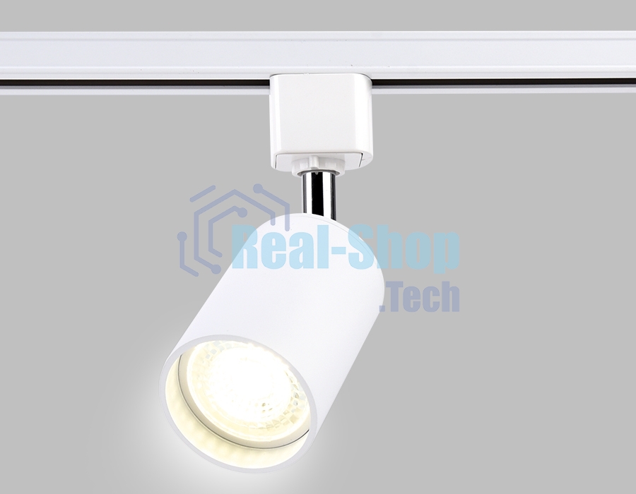 Трековый однофазный светильник со сменной лампой Ambrella light GL5121 WH белый GU10 max 12W