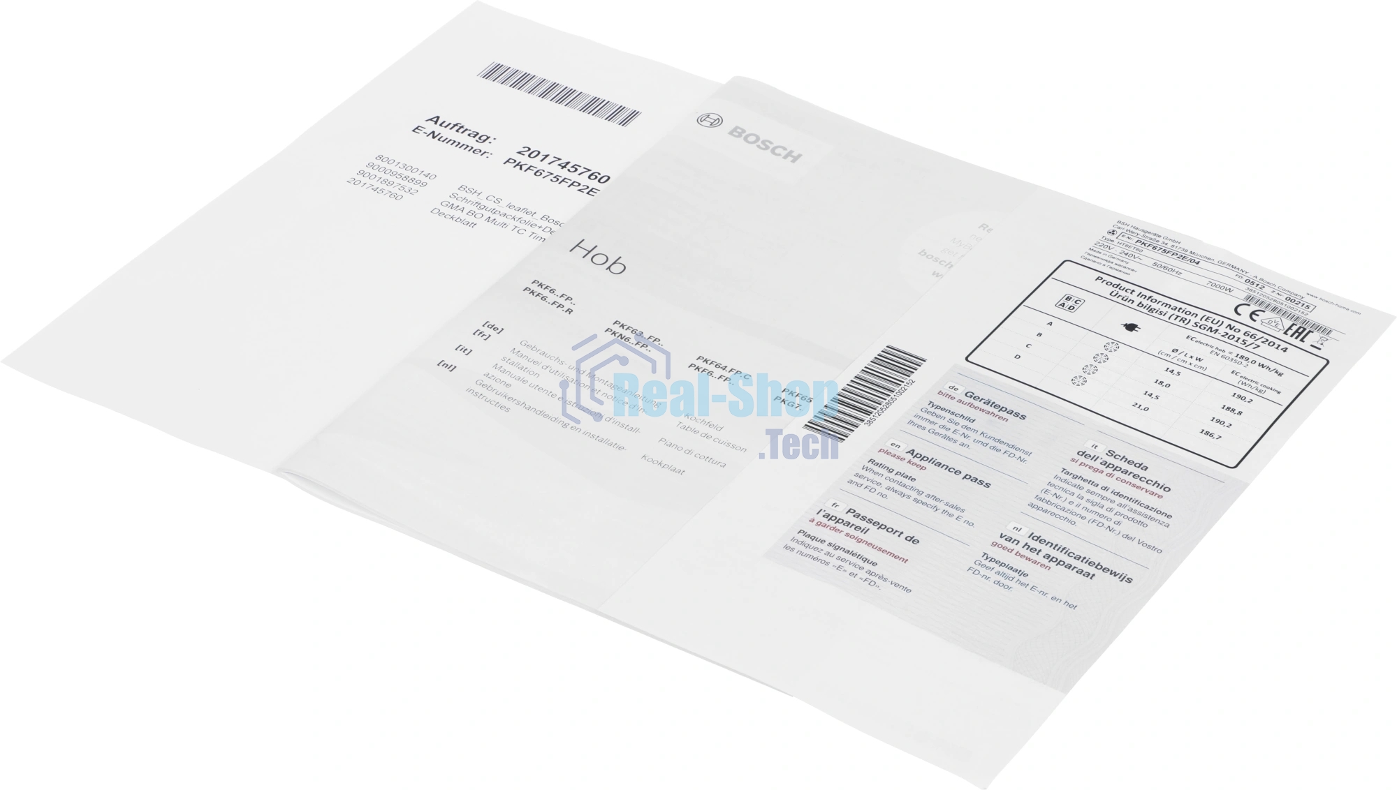 Электрическая варочная поверхность Bosch PKF675FP2E, 4 конфорки, с зоной расширения, стеклокерамика, 7000 Вт