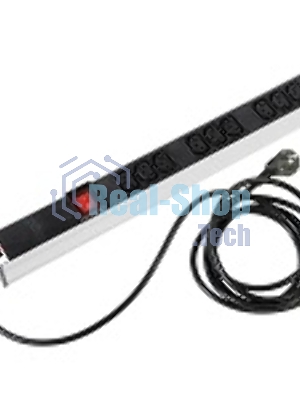 Аксессуар ЦМО Блок розеток Rem-16 с выкл., 9 IEC 60320 C13, 16A, алюм., 19