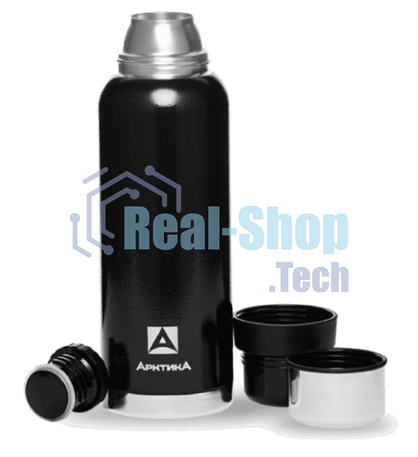 Термос Арктика 106-1600 черный, бытовой, вакуумный (для напитков)