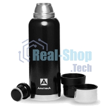 Термос Арктика 106-1600 черный, бытовой, вакуумный (для напитков)