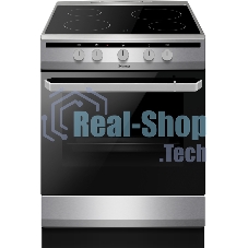 Плита электрическая Hansa FCCX64000 серебристый, конфорок 4 шт, духовка 69 л, 60 см x 85 см x 60 см