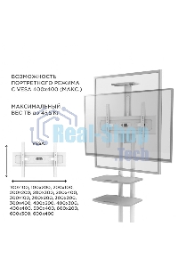 Стойка для телевизора с кронштейном ONKRON TS1552 40