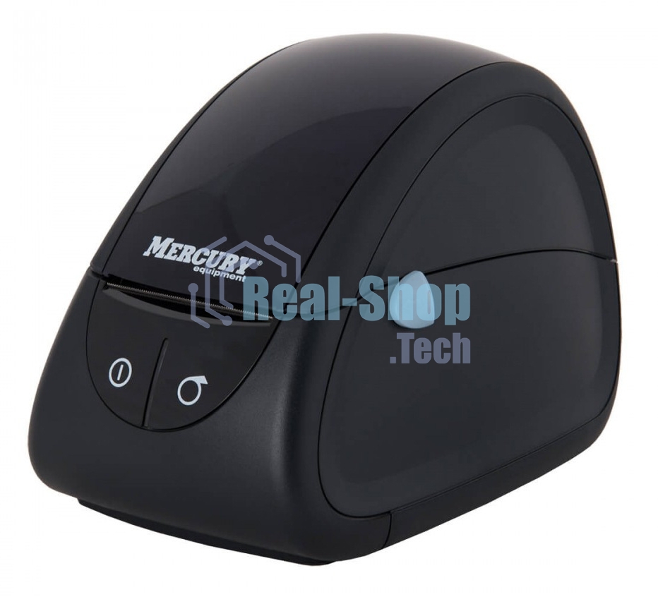 Принтер наклеек Mertech MPRINT LP80 EVA прямая термопечать, 203 dpi, 100 мм/сек, RS-232, USB, черный