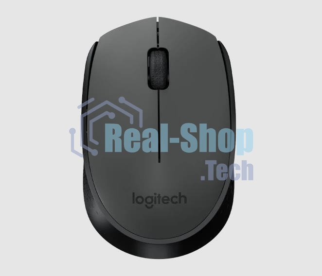 Мышь беспроводная Logitech M171 черный/серый, 1000 dpi, радиоканал, USB, кнопки - 3