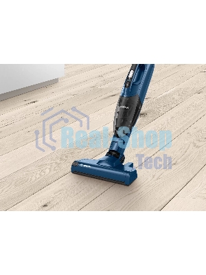 Пылесос вертикальный Bosch BCHF 2MX20 синий, питание от аккумулятора, 150 Вт, уборка сухая, пылесборник 0.4 л