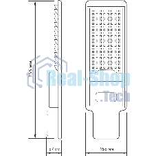 Светильник светодиодный Gauss уличный консольный LED ДКУ 50 Вт 5000 Лм 5000К IP65 190-250 В КСС Д 355х155х57 мм Avenue