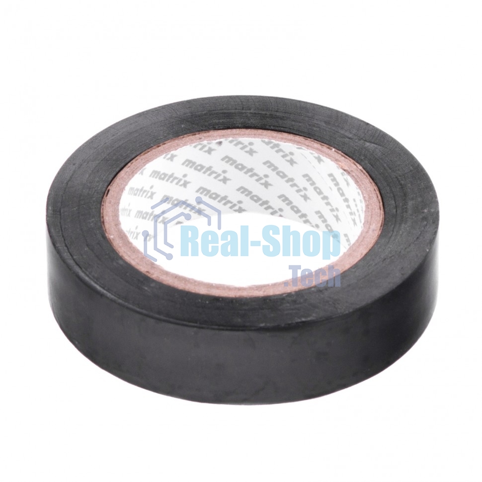 Изолента ПВХ Matrix, 15 мм х 10 м, черная, 150 мкм