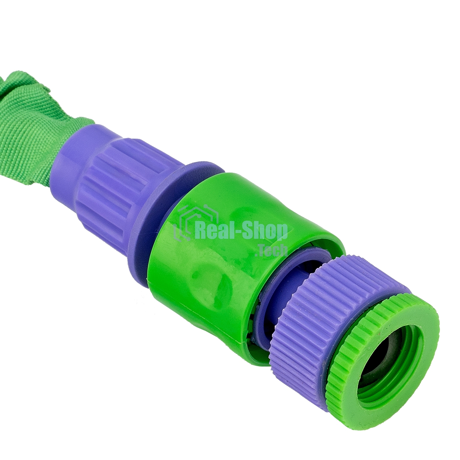 Набор поливочный Palisad усиленый растягивающийся шланг 15 м, 7-реж пистолет, соед., адаптер