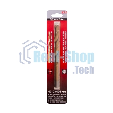 Сверло по металлу Matrix, 12 мм, HSS, нитридтитановое покрытие, цилиндрический хвостовик