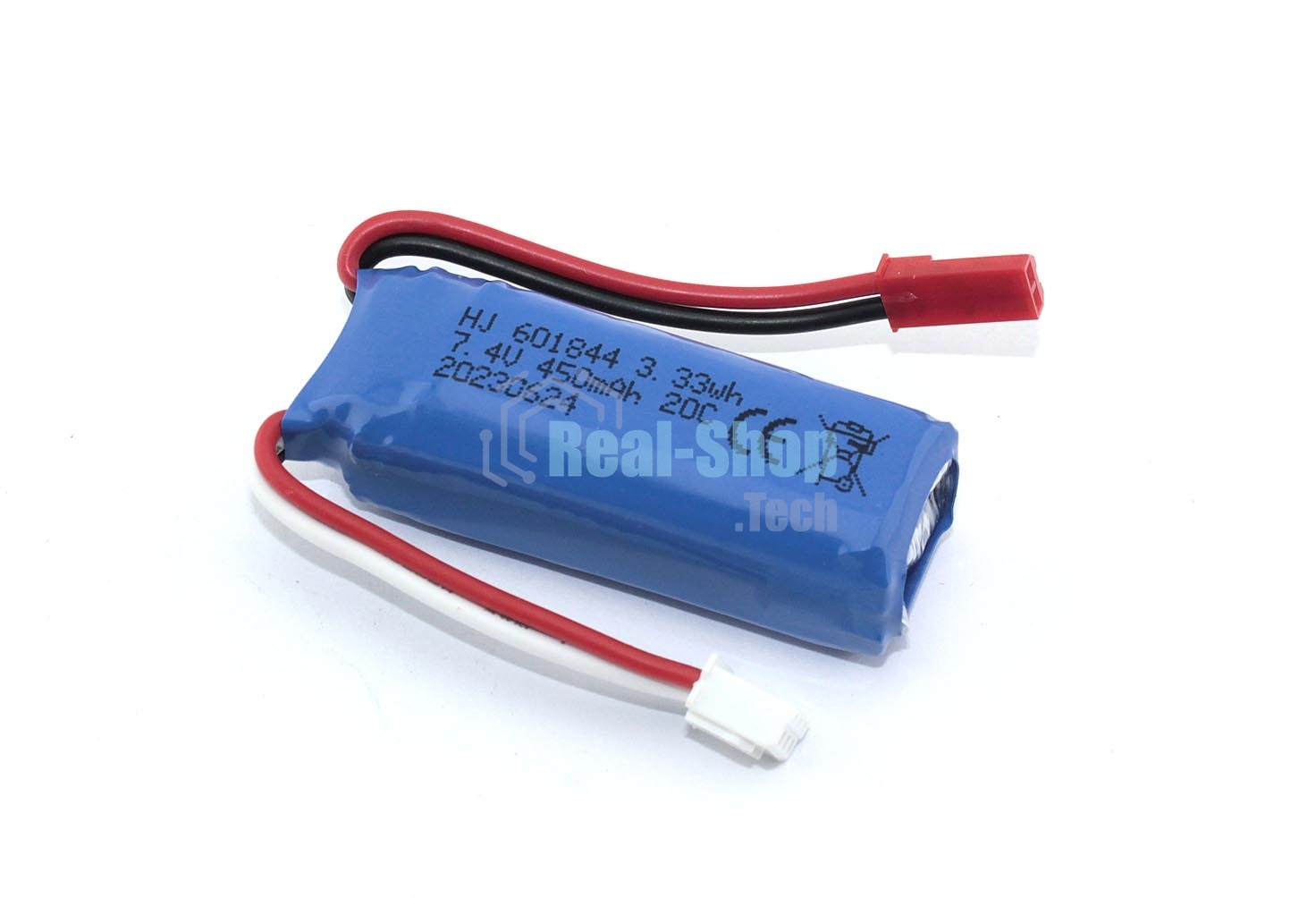 Портативный аккумулятор Li-Pol 7.4v 601844 450mAh JST