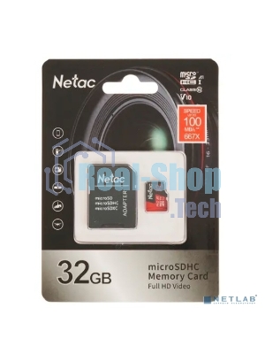 Флеш карта MicroSD card Netac P500 Extreme Pro 32Gb, retail version w/SD adapter