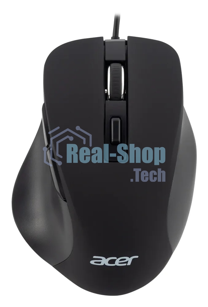 Мышь проводная Acer OMW120 черный, 2000 dpi, USB, кнопки - 6