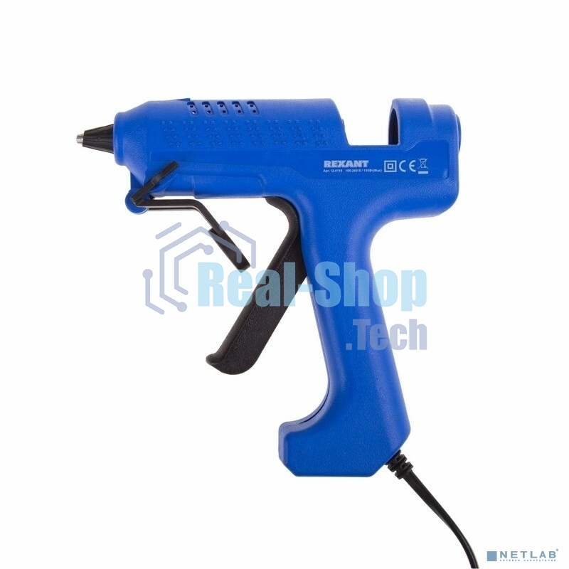 Клеевой пистолет Rexant, 100 Вт, Ø11 мм, ProfiMax, блистер