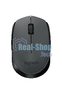 Мышь беспроводная Logitech M170 черный/темно-серый, 1000 dpi, радиоканал, USB, кнопки - 3