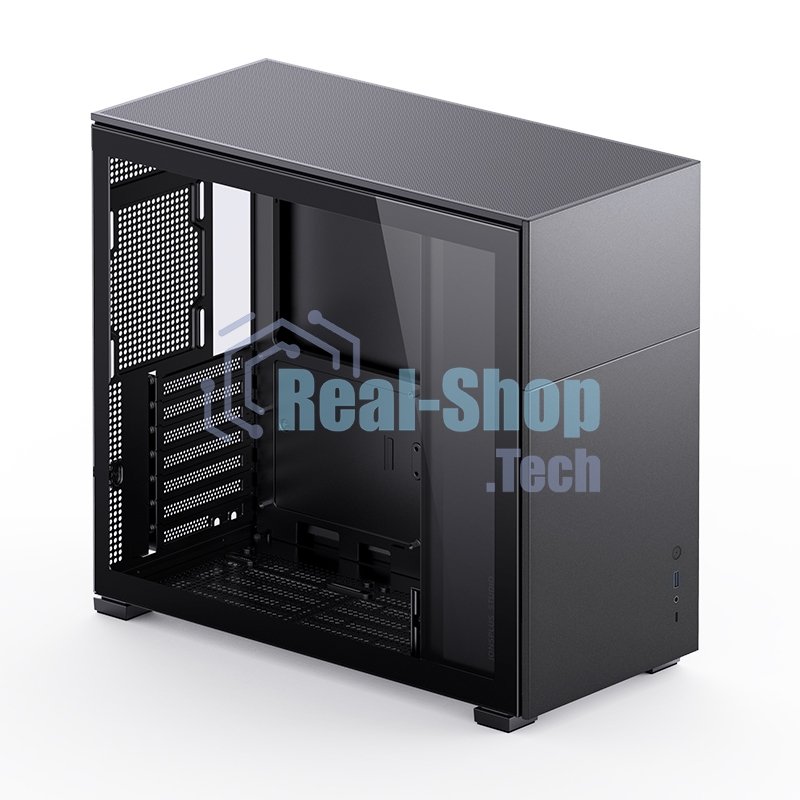 Компьютерный корпус без блока питания JONSBO D41 STD Black ATX без БП, боковая панель из закаленного стекла, mini-ITX, micro-ATX, ATX, черный