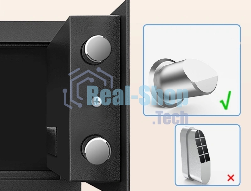 Сейф Deli ET520 310x 200x 200 мм, ключевой, электронный, черный/серебристый