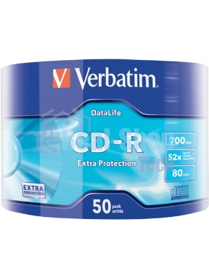 Диск CD-R Verbatim 700 Mb, 52x, Shrink (50), DataLife (50/600)