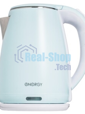 Чайник электрический Energy E-261 1.8 л, двойной корпус, голубой,2200 Вт(164141)