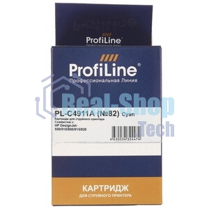 Картридж струйный ProfiLine PL-C4911A №82 для принтеров HP Deskjet 500/500ps/510/800/800ps DesignJet copier cc800ps Cyan водные