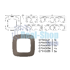 Рамка OMEGA Ecta (Темная бронза матовый) 3-ая OF140633