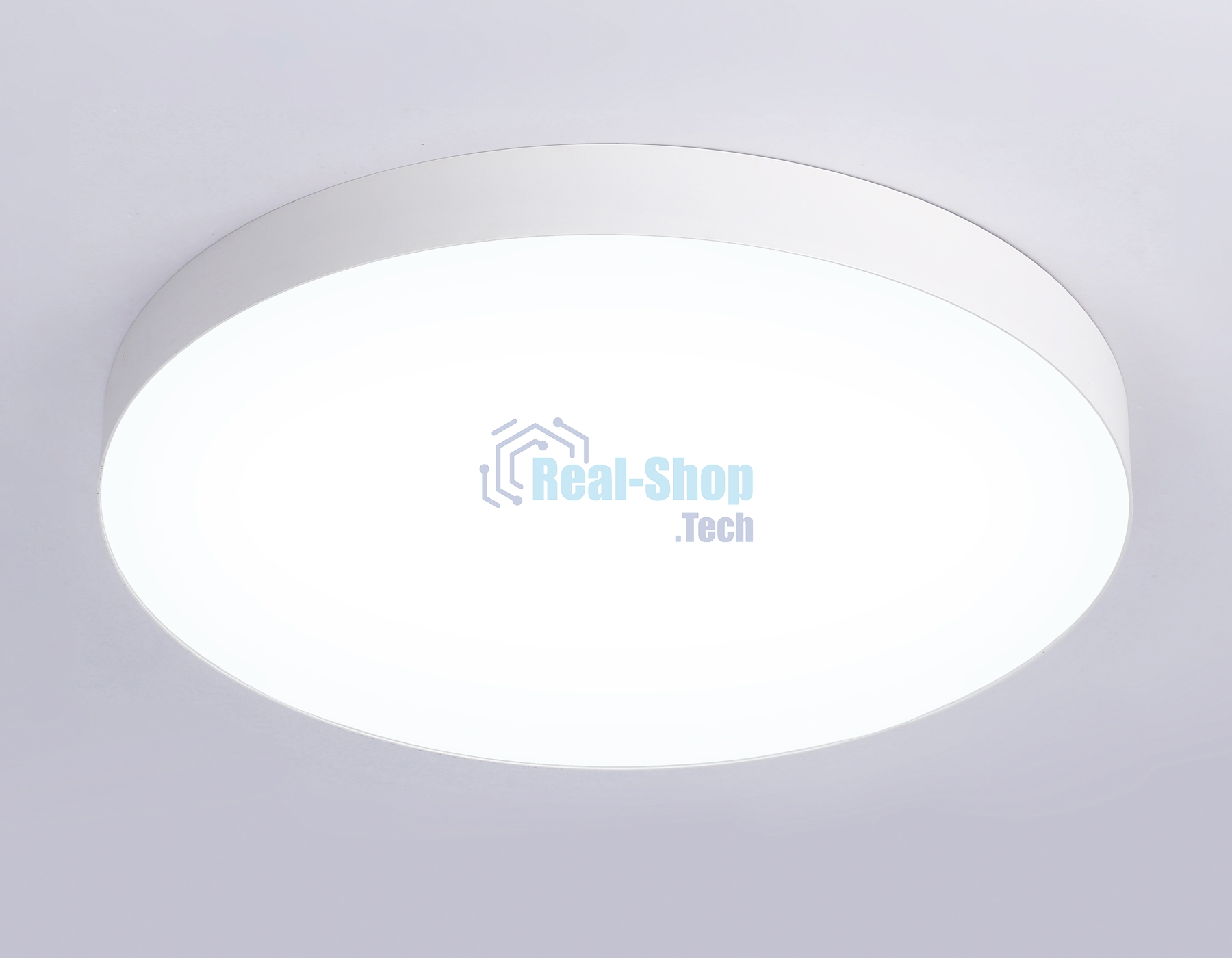 Потолочный светодиодный светильник Ambrella light FV5536 WH белый LED 90W 4200K D600*58 (Без ПДУ)