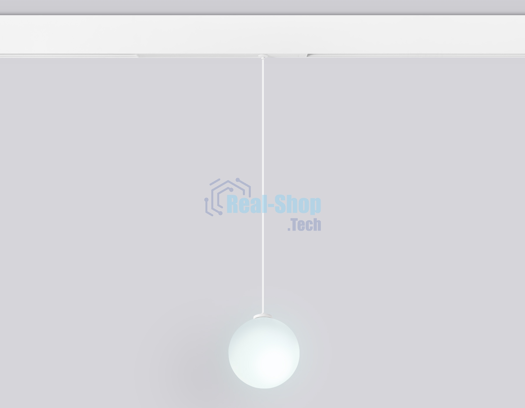 Управляемый светодиодный светильник для шинопровода Magnetic Ambrella light GL1441 WH/FR белый/белый матовый IP20 10W 3000K-6400K 220V 120° D120 H1500 (Без ПДУ)