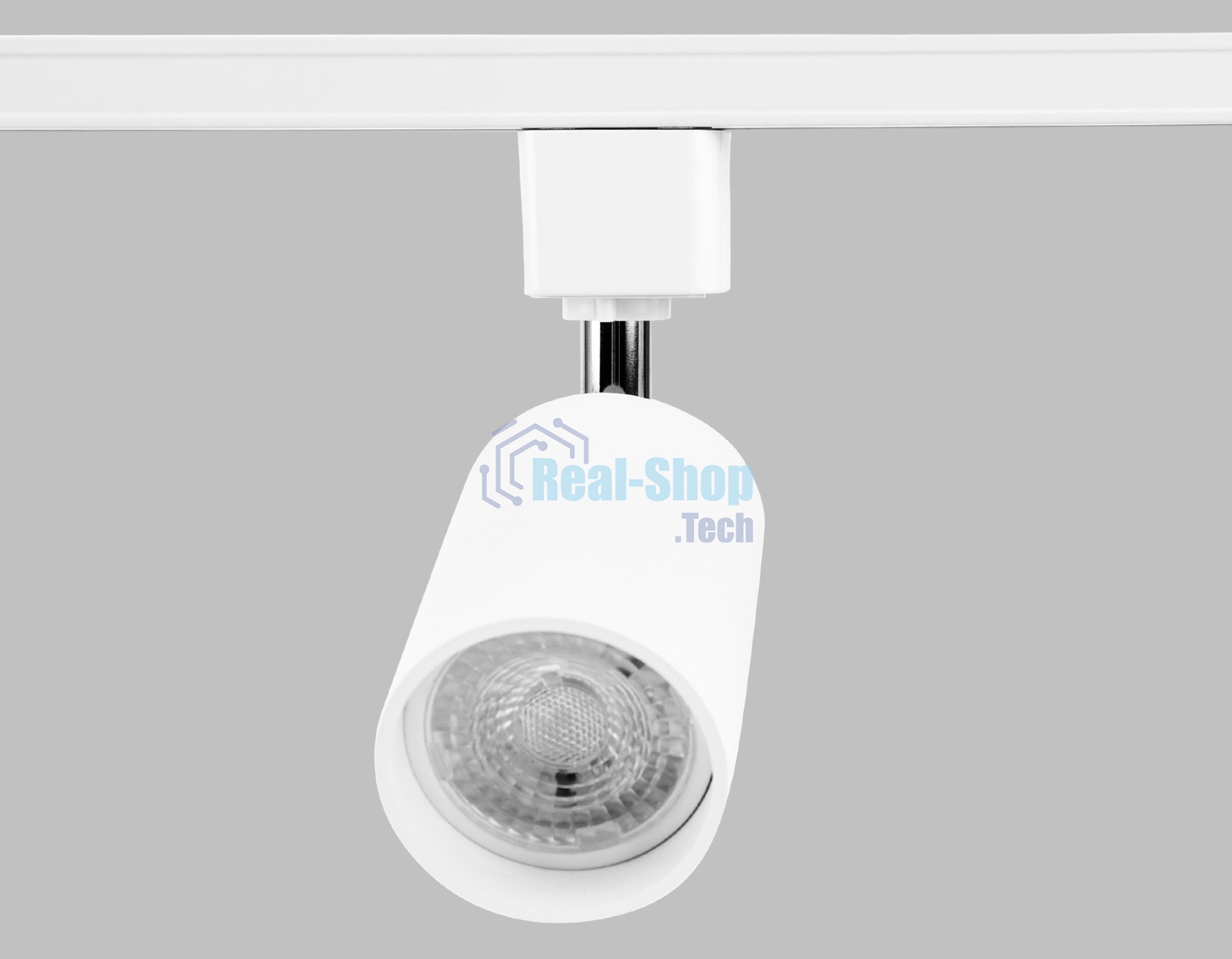 Трековый однофазный светильник со сменной лампой Ambrella light GL5121 WH белый GU10 max 12W