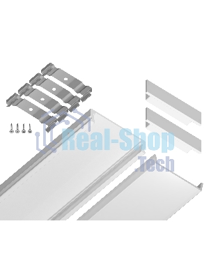Алюминиевый профиль Ambrella light GP1800WH белый 2000*23.8*6