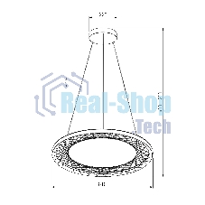 40025/1 LED / подвесной светильник / серый