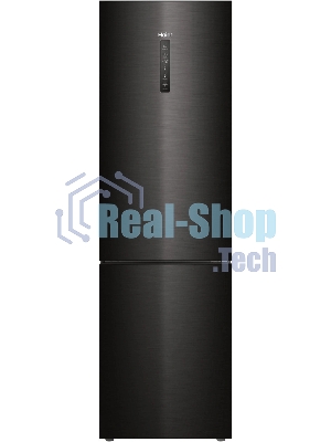 Холодильник Haier C4F740CBXGU1 черный двухкамерный 286/115л морозилка снизу, No Frost
