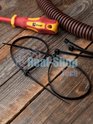 Хомут кабельный 4.8х350 нейл. черный (уп. 100 шт) EKF plc-cb-4.8x350