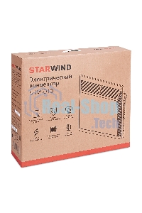 Конвектор электрический Starwind SHV5010, белый, 1000 Вт, 15 м2, термостат, 1 режим мощности