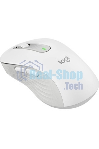 Мышь беспроводная Logitech Signature M650 L белый, 4000 dpi, радиоканал, Bluetooth, USB, кнопки - 5