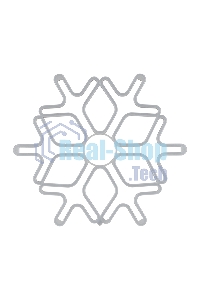 Фигура Neon-night Снежинка из гибкого неона, 60х60 см, цвет свечения синий