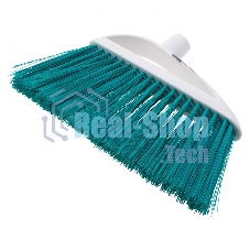 Щетка Home Palisad пластмассовая для подметания пола, премиум, 23 см, без черенка, бирюз. щетина